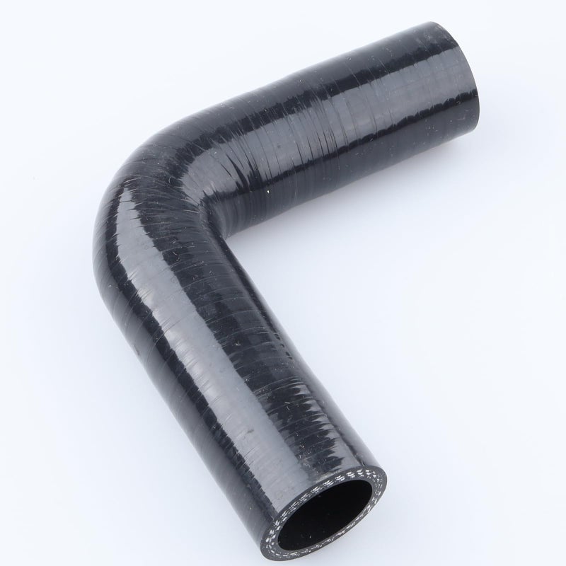 AC PERFORMANCE ID 1" (25mm), 90 Degree Elbow Coupler, Leg Length 3.5" (90mm), 3-Ply Reinforced, Universal Automotive Pure Silicone Hose, Black - Image 4